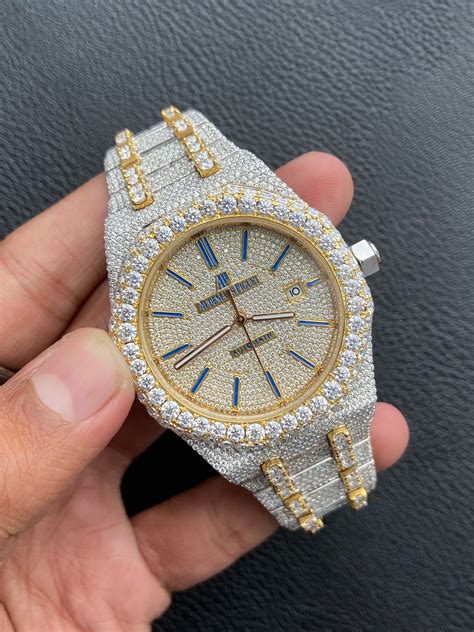 moissanite iced out watches.